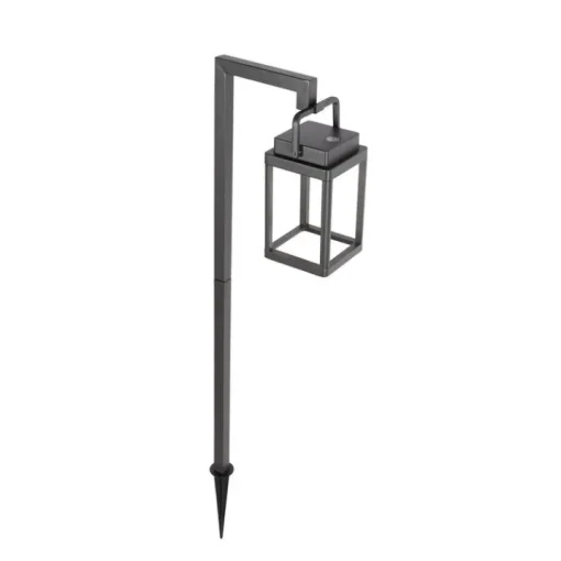 QAZQA Buiten prikspot donkergrijs incl. LED oplaadbaar - Yara