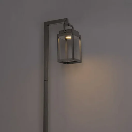 QAZQA Buiten prikspot donkergrijs incl. LED oplaadbaar - Yara
