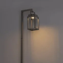 QAZQA Buiten prikspot donkergrijs incl. LED oplaadbaar - Yara