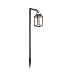 QAZQA Buiten prikspot donkergrijs incl. LED oplaadbaar - Yara