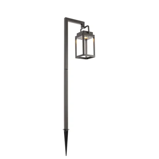 QAZQA Buiten prikspot donkergrijs incl. LED oplaadbaar - Yara