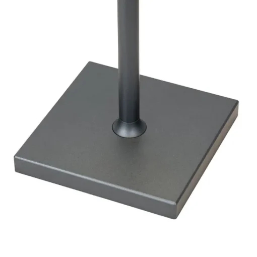QAZQA Buiten tafellamp grijs incl. LED met touch dimmer oplaadbaar - Janet