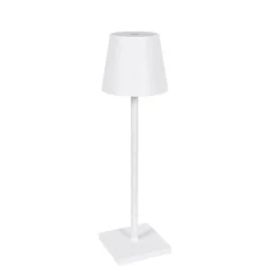 QAZQA Buiten tafellamp wit incl. LED met touch dimmer oplaadbaar - Janet