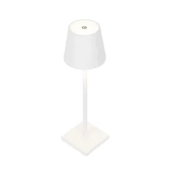QAZQA Buiten tafellamp wit incl. LED met touch dimmer oplaadbaar - Janet