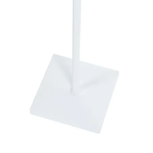 QAZQA Buiten vloerlamp wit incl. LED met touch dimmer oplaadbaar - Janet