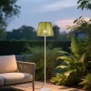 QAZQA Buiten vloerlamp wit met kap groen touw IP44 / IP54 - Virginia Jayla