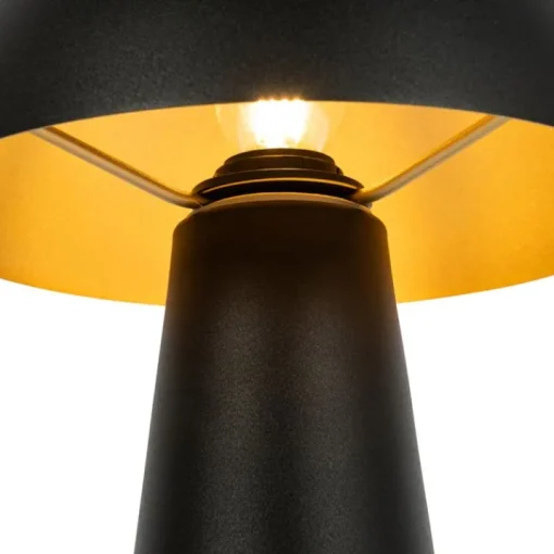 QAZQA Buiten vloerlamp zwart 50 cm - Mushroom