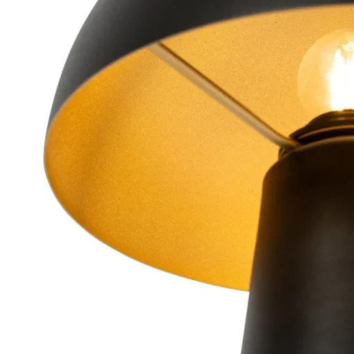 QAZQA Buiten vloerlamp zwart 50 cm - Mushroom