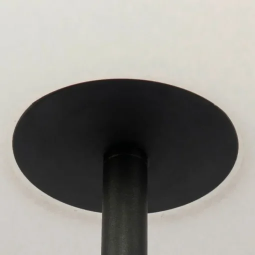 QAZQA Buiten vloerlamp zwart met witte kap IP65 25 cm - Virginia