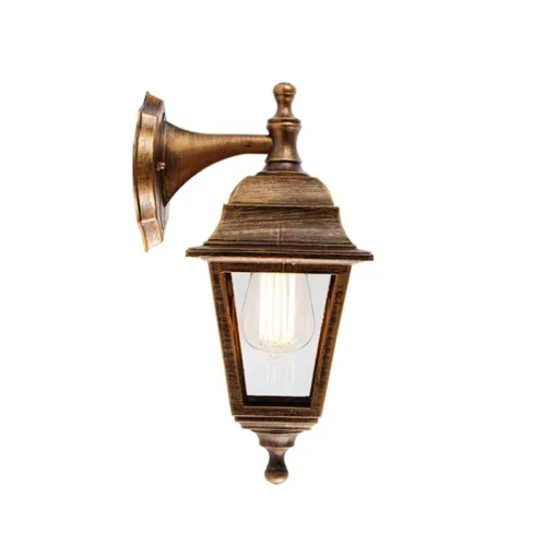 QAZQA Buiten wandlamp antiek goud IP44 - Capital