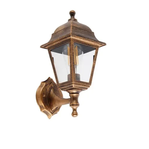 QAZQA Buiten wandlamp antiek goud IP44 - Capital