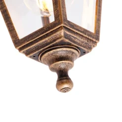 QAZQA Buiten wandlamp antiek goud IP44 - Capital