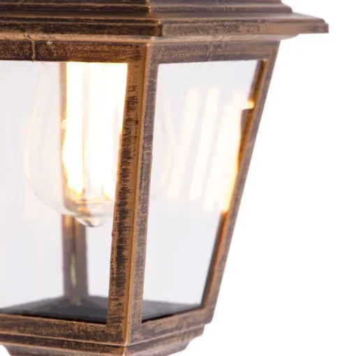 QAZQA Buiten wandlamp antiek goud IP44 - Capital