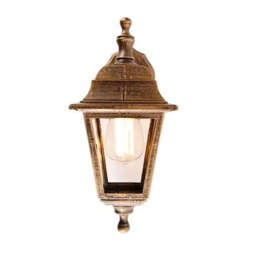 QAZQA Buiten wandlamp antiek goud IP44 - Capital