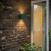 QAZQA Buiten wandlamp donker groen incl. LED IP54 - Edwin