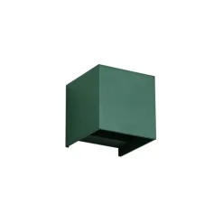 QAZQA Buiten wandlamp donker groen incl. LED IP54 - Edwin
