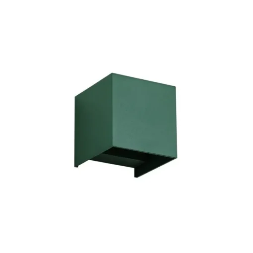 QAZQA Buiten wandlamp donker groen incl. LED IP54 - Edwin