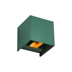 QAZQA Buiten wandlamp donker groen incl. LED IP54 - Edwin