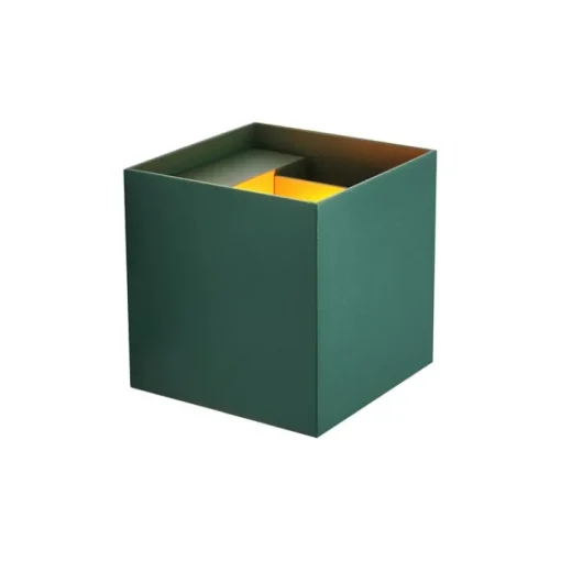 QAZQA Buiten wandlamp donker groen incl. LED IP54 - Edwin