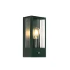 QAZQA Buiten wandlamp donker groen met schemersensor IP44 - Rotterdam