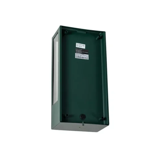 QAZQA Buiten wandlamp donker groen met schemersensor IP44 - Rotterdam