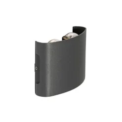 QAZQA Buiten wandlamp donkergrijs incl. LED 4-lichts IP54 - Silly