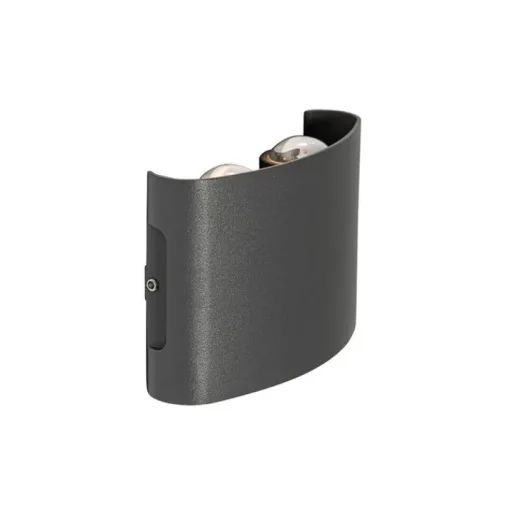 QAZQA Buiten wandlamp donkergrijs incl. LED 4-lichts IP54 - Silly