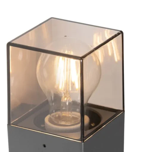 QAZQA Buiten wandlamp donkergrijs met bewegingsmelder IP44 - Denmark