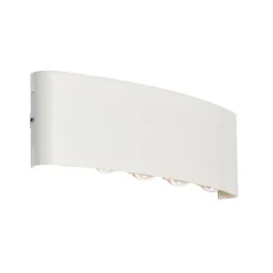 QAZQA Buiten wandlamp wit incl. LED 10-lichts IP54 - Silly