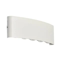 QAZQA Buiten wandlamp wit incl. LED 10-lichts IP54 - Silly
