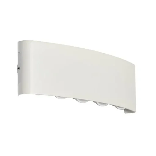 QAZQA Buiten wandlamp wit incl. LED 10-lichts IP54 - Silly