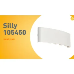 QAZQA Buiten wandlamp wit incl. LED 10-lichts IP54 - Silly