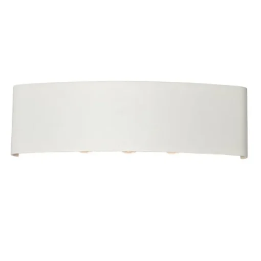 QAZQA Buiten wandlamp wit incl. LED 10-lichts IP54 - Silly