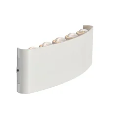 QAZQA Buiten wandlamp wit incl. LED 10-lichts IP54 - Silly