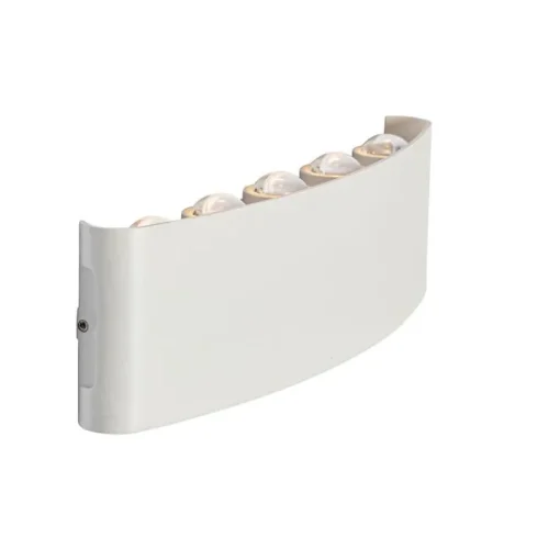 QAZQA Buiten wandlamp wit incl. LED 10-lichts IP54 - Silly