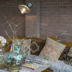 QAZQA Buiten wandlamp zink met glas IP44 - Munich