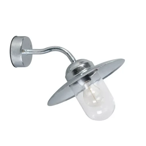 QAZQA Buiten wandlamp zink met glas IP44 - Munich
