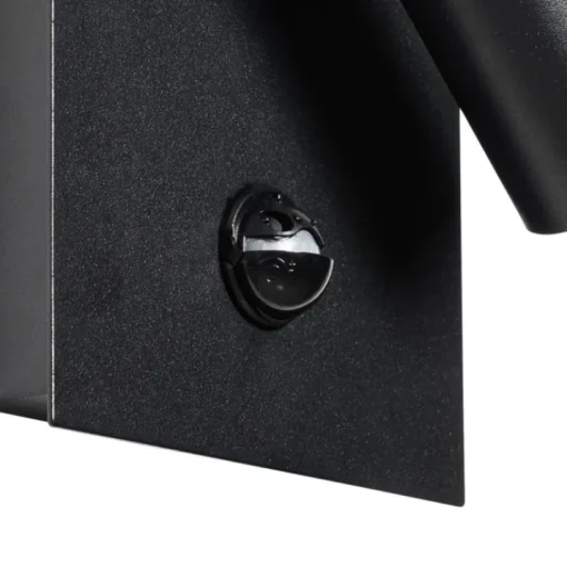 QAZQA Buiten wandlamp zwart incl. LED IP54 bewegingssensor - Simon