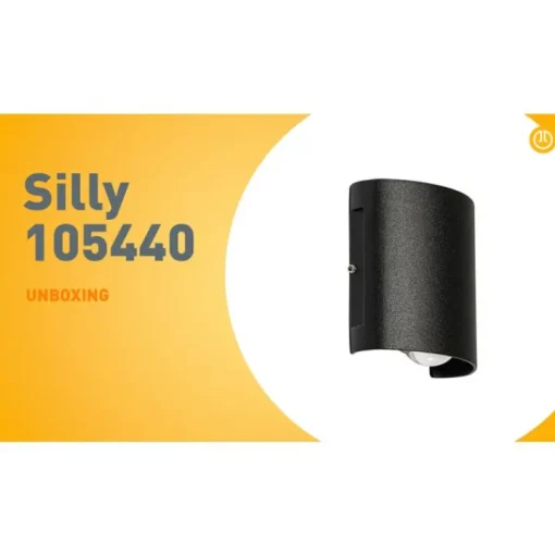 QAZQA Buiten wandlamp zwart incl. LED 2-lichts IP54 - Silly