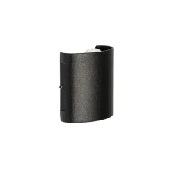 QAZQA Buiten wandlamp zwart incl. LED 2-lichts IP54 - Silly