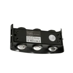 QAZQA Buiten wandlamp zwart incl. LED 6-lichts IP54 - Silly
