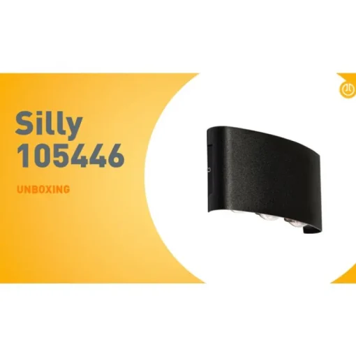 QAZQA Buiten wandlamp zwart incl. LED 6-lichts IP54 - Silly