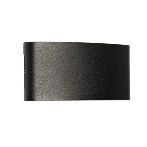 QAZQA Buiten wandlamp zwart incl. LED 6-lichts IP54 - Silly