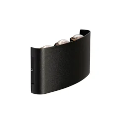 QAZQA Buiten wandlamp zwart incl. LED 6-lichts IP54 - Silly
