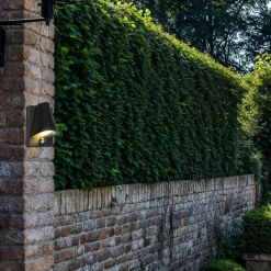 QAZQA Buiten wandlamp zwart IP44 met bewegingsmelder - Femke