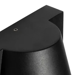 QAZQA Buiten wandlamp zwart IP44 met bewegingsmelder - Femke