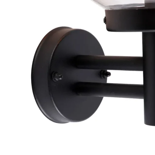 QAZQA Buiten wandlamp zwart met kunststof IP44 RVS - Sfera
