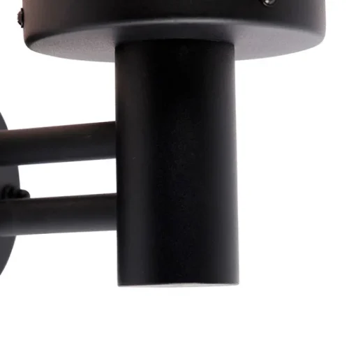 QAZQA Buiten wandlamp zwart met kunststof IP44 RVS - Sfera