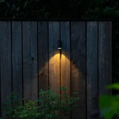 QAZQA Buiten wandlamp zwart RVS GU10 50mm IP44 - Solo