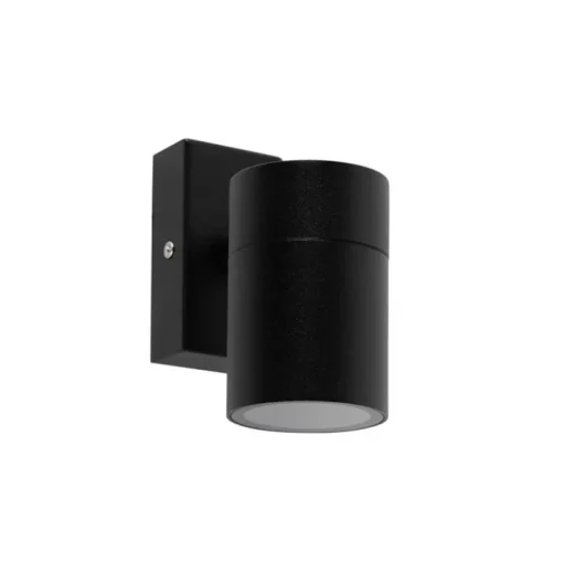 QAZQA Buiten wandlamp zwart RVS GU10 50mm IP44 - Solo